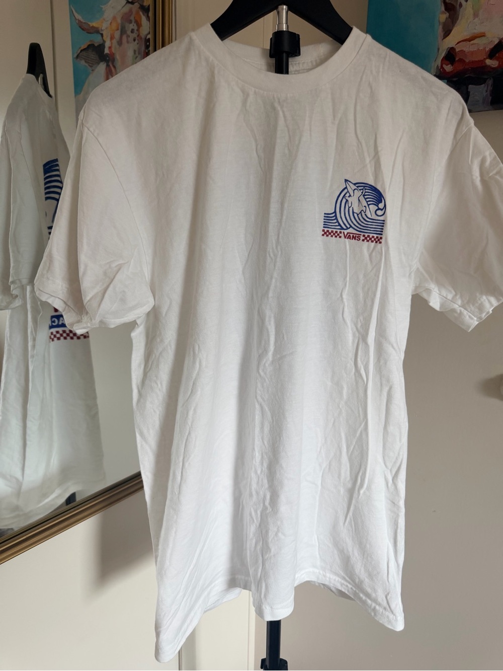 Vans US Open of Surfing 2022 Huntington Beach Graphic Tee White Medium